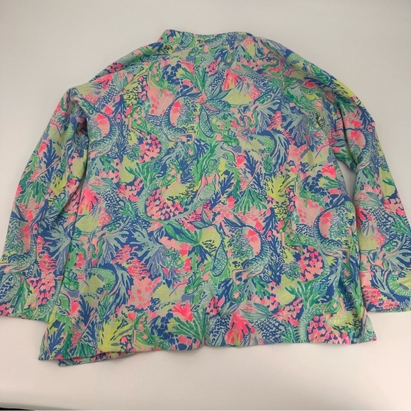 Lilly Pulitzer Mermaid’s Cove Popover Pullover Size XL FLAW - Picture 7 of 7
